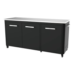 Cozze® Udekøkken 180 med rustfri bordplade