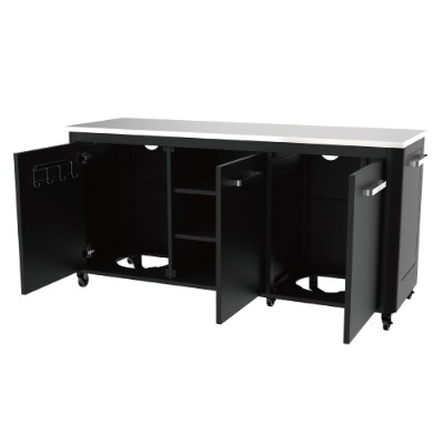 Cozze® Udekøkken 180 med rustfri bordplade