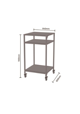 Cozze® Højt udebord  60, H110cm, åben, sort