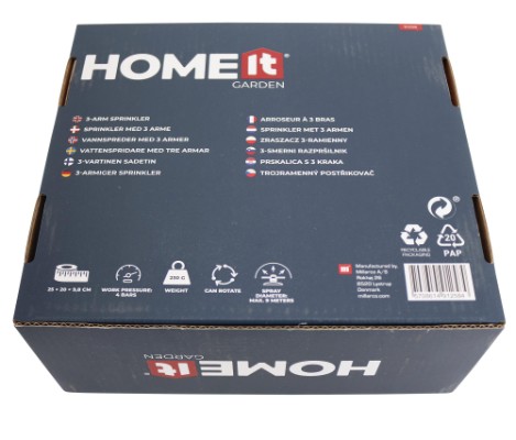HOME It® Garden sprinkler med 3 arme