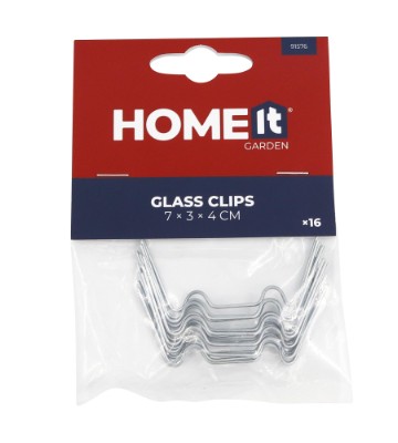 HOME It® små glasclips/flueben til drivhus 16 stk.