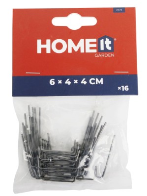 HOME It® store glasclips/flueben til drivhus 16 stk.
