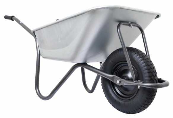 HOME It® murerbør med luftgummihjul og hammerlak 110 liter
