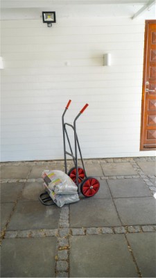 HOME It® Sækkevogn 150 kg. punkterfri hjul Zink & Hammerton lakeret mod rust