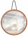 Home>it® spejl med træramme Ø20,5 cm egetræ natur