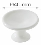 Home>it® møbelknop Ø40 x 30 mm hvid Plast