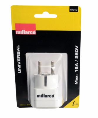 Millarco® universal adapter alt i en 16 Amp / 250 Volt