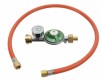 Cozze® regulatorsæt med regulator med manometer, slange 1,1 meter og spændebånd DK/NO/EU