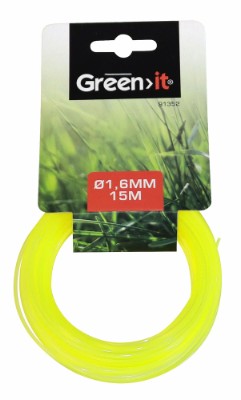 Green>it® trimmersnøre Ø1,6 mm x 15 meter